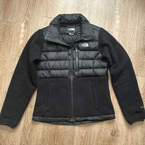 The North Face Denali 550 black fleece puffer panel jacket, XS